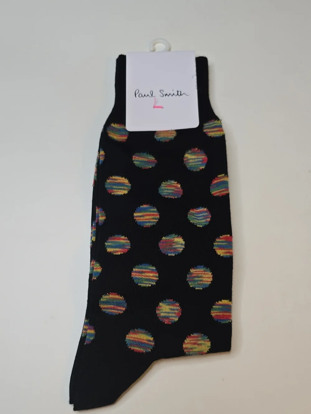 Paul Smith Black Socks with Multicolor Dot and Bike Motifs - 2 Pack